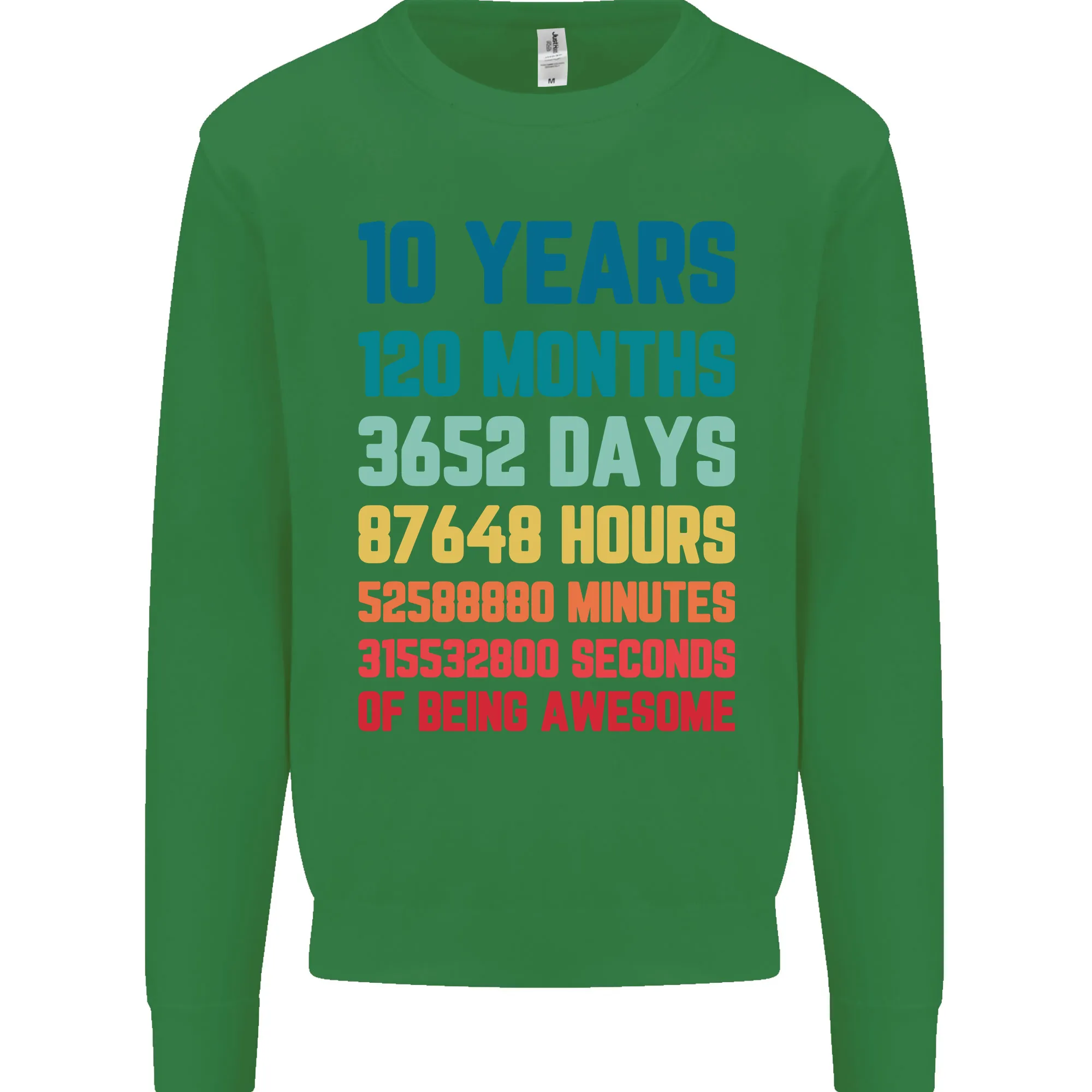 10th Birthday 10 Year Old Kids Sweatshirt Jumper