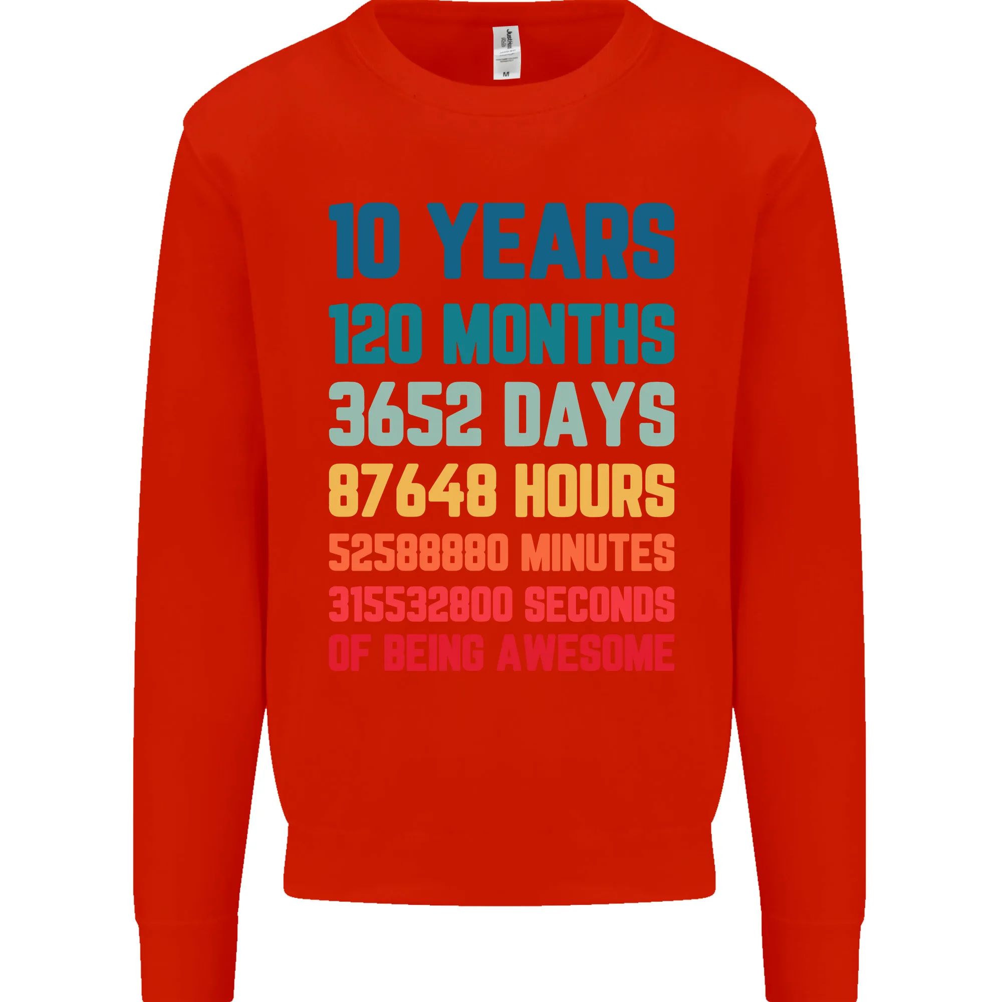 10th Birthday 10 Year Old Kids Sweatshirt Jumper