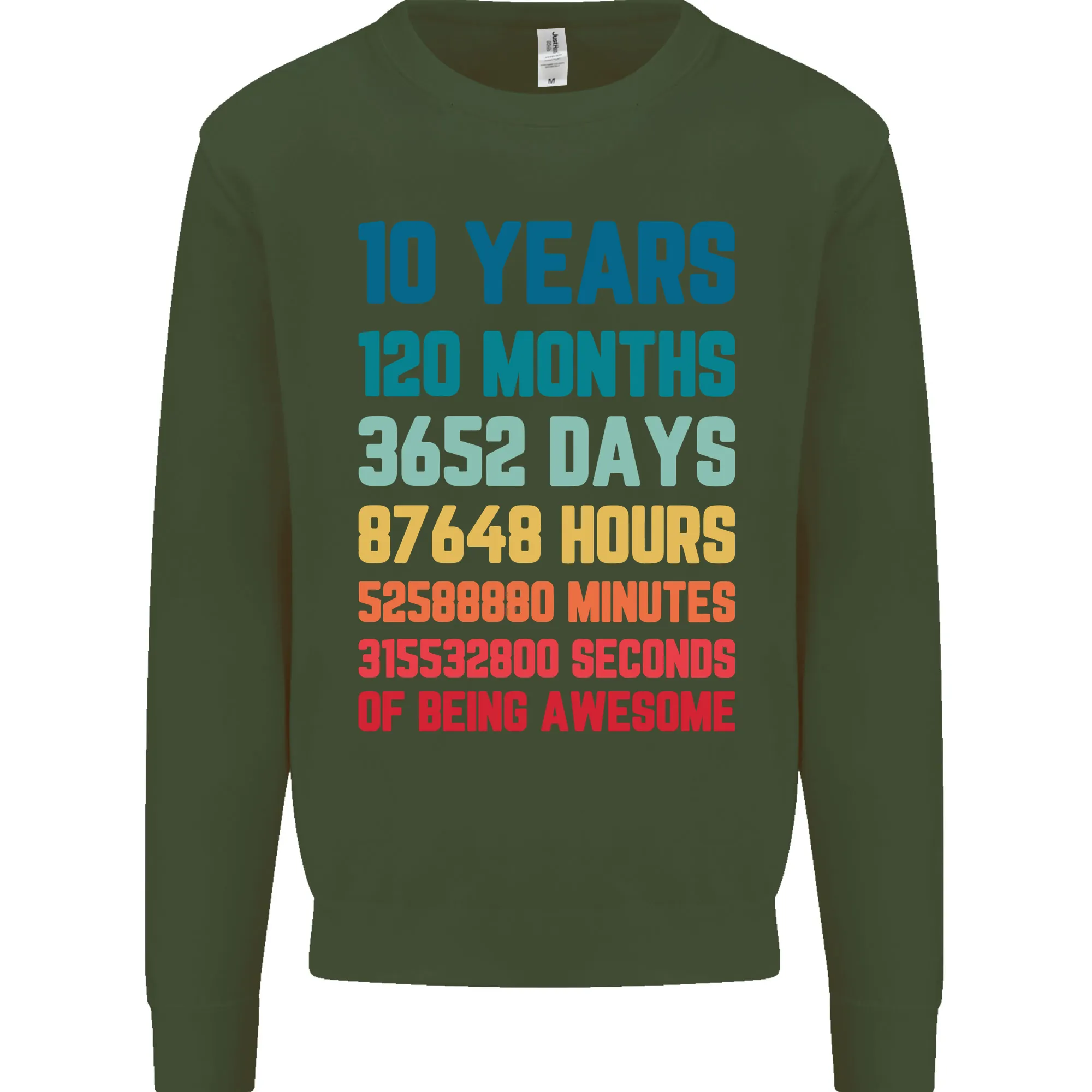 10th Birthday 10 Year Old Kids Sweatshirt Jumper