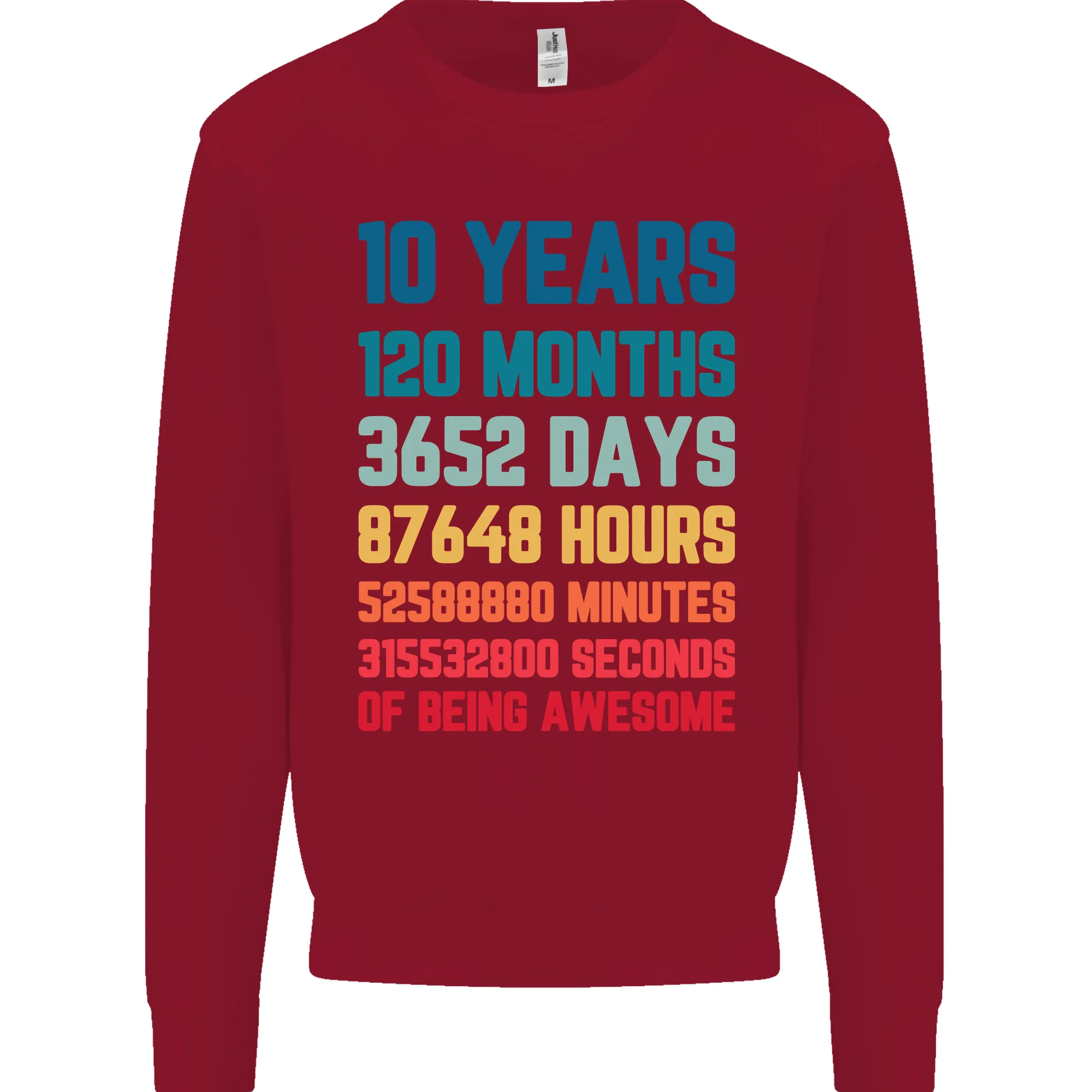 10th Birthday 10 Year Old Kids Sweatshirt Jumper