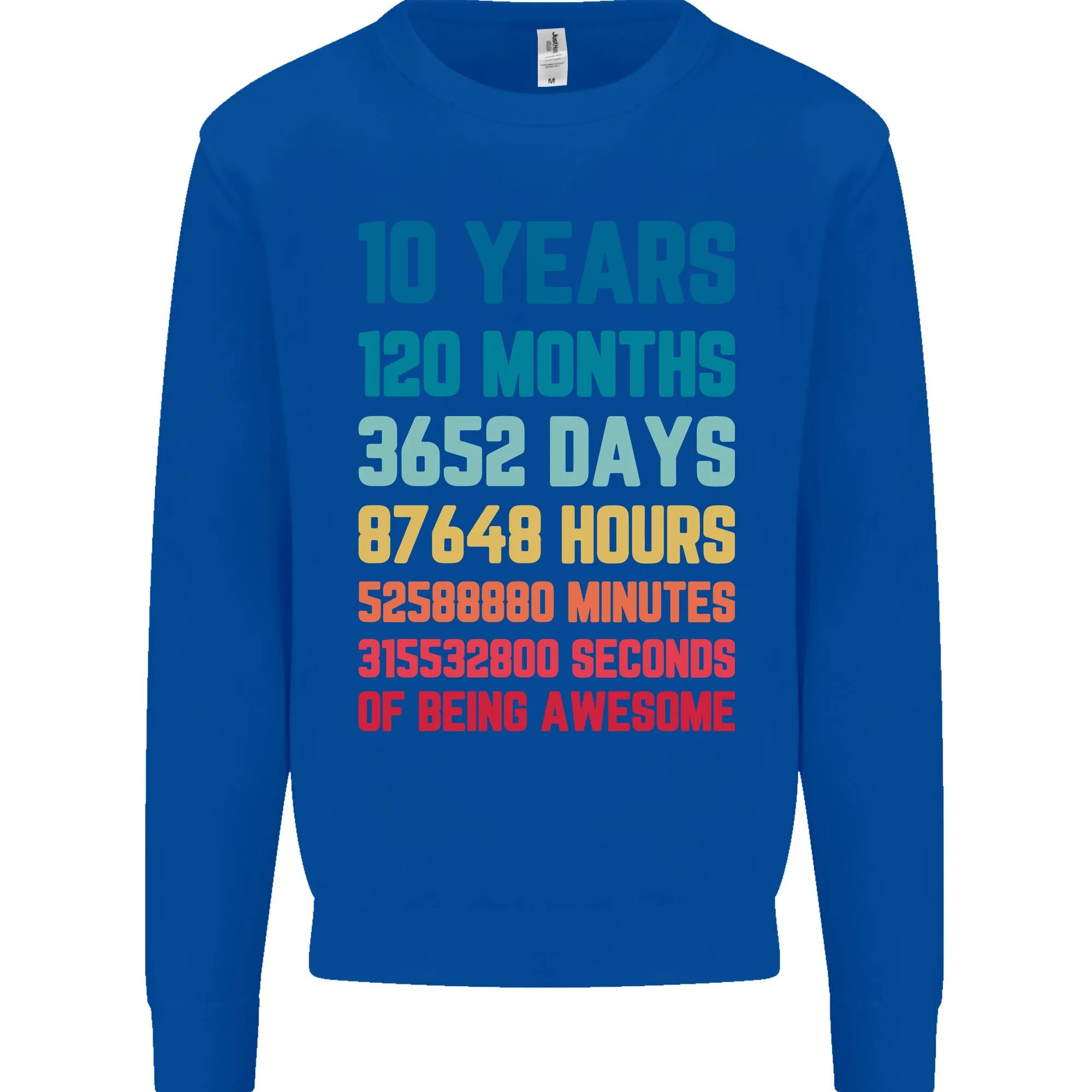 10th Birthday 10 Year Old Kids Sweatshirt Jumper