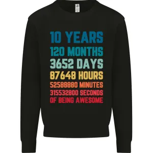 10th Birthday 10 Year Old Kids Sweatshirt Jumper