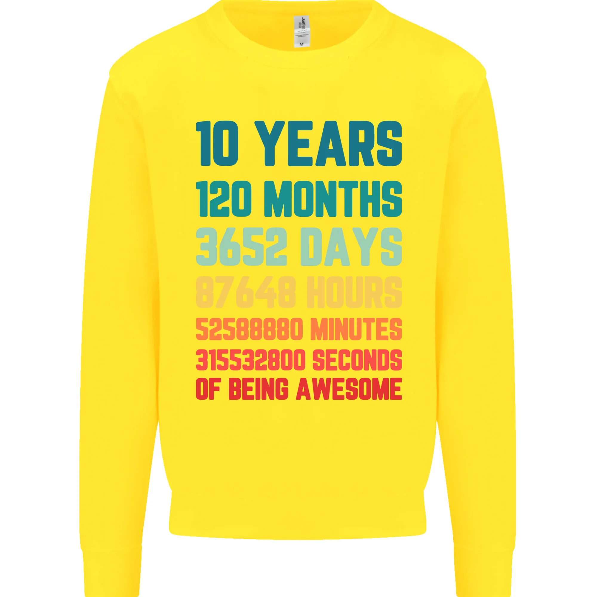 10th Birthday 10 Year Old Kids Sweatshirt Jumper