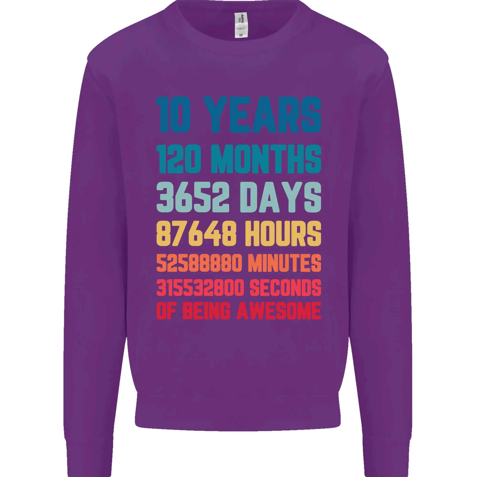 10th Birthday 10 Year Old Kids Sweatshirt Jumper