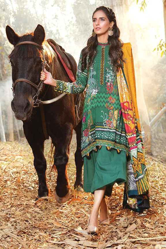 2400-LINEAL-FOLK DIGITAL PRINTED LINEN STITCHED