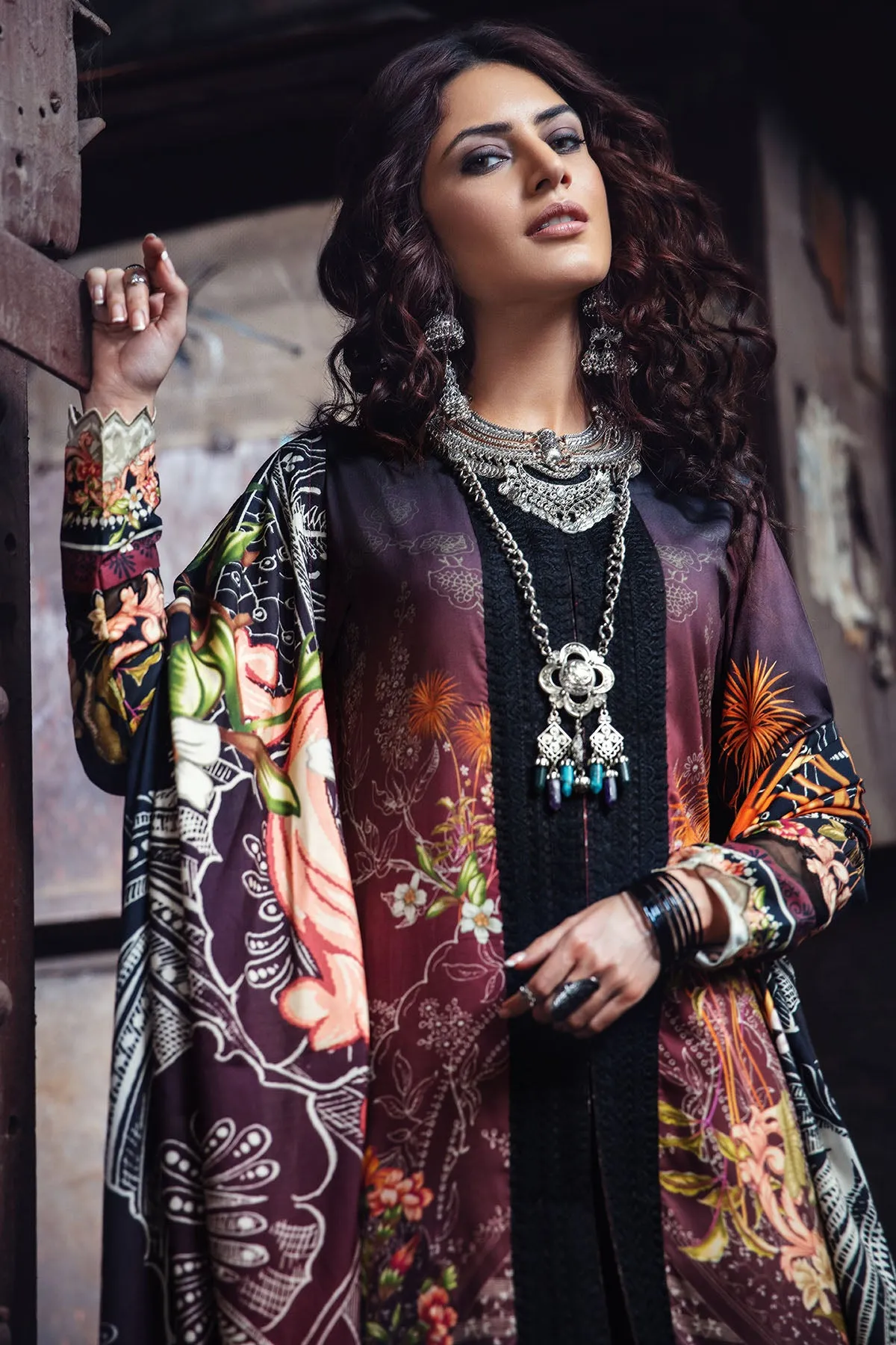 2566-GARNET DIGITAL PRINTED LINEN UNSTITCHED