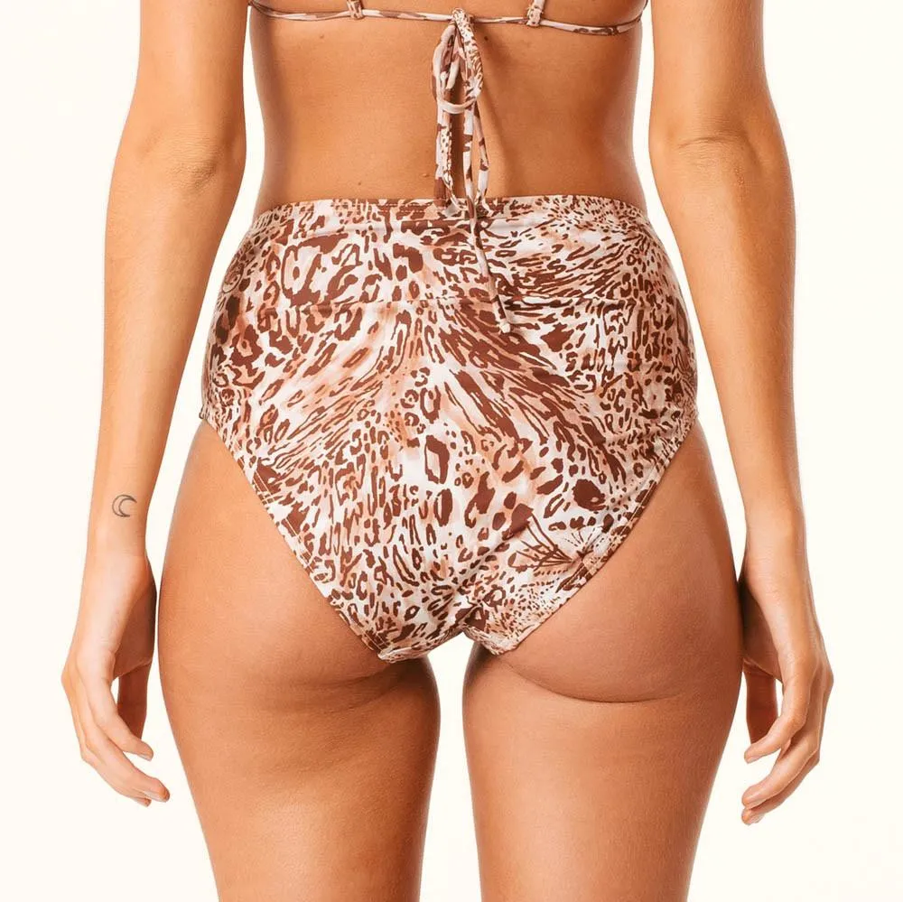 Afends Womens Leopard High Waist - High Waist Bottom