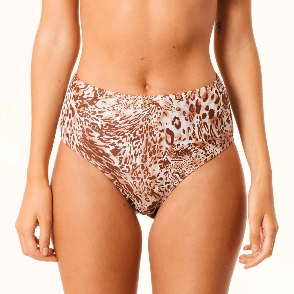 Afends Womens Leopard High Waist - High Waist Bottom