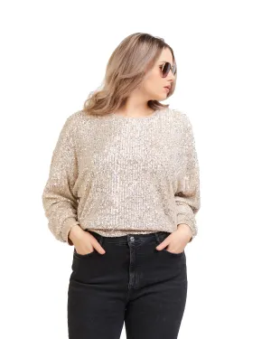 Althea Sequin Sweater | Ivory
