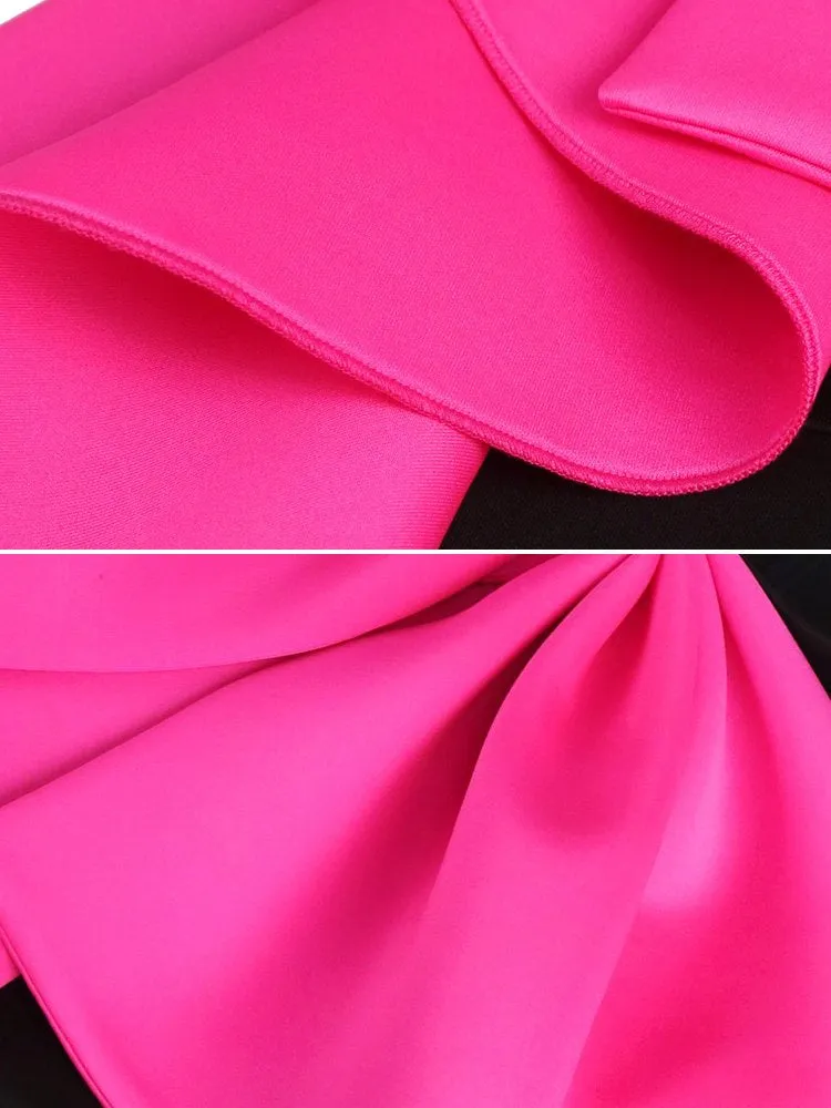 AOMEIDRESS Cocktail Formal Dresses Sleeveless Bow Midi Party Dress for Women