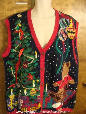 Awesome 80s Ugly Christmas Sweater Vest