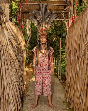 Baju Bujang Pua Kumbu (Red)