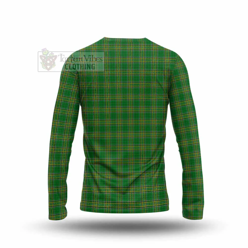 Ballet Irish Clan Tartan Long Sleeve T-Shirt with Coat of Arms
