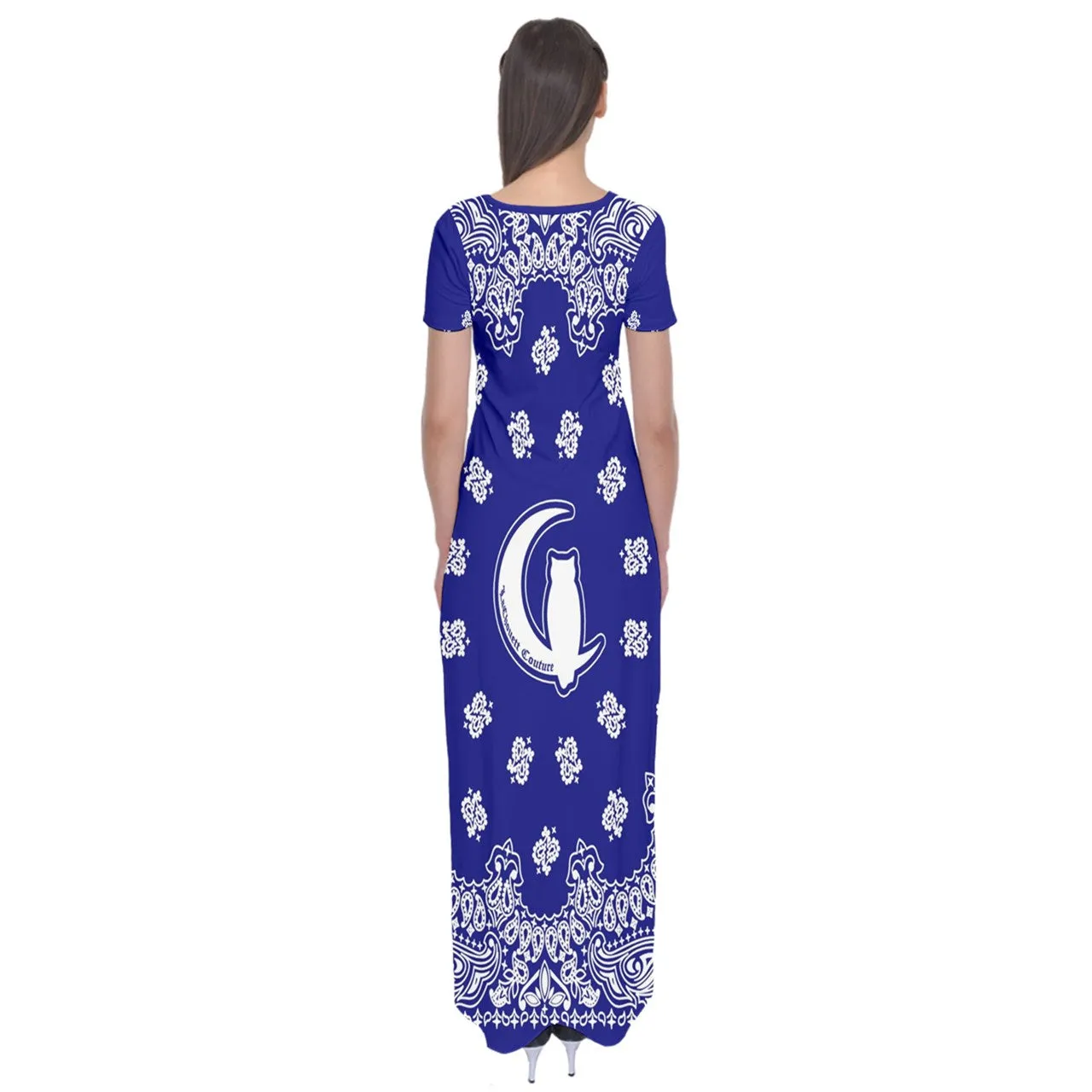 Bandana Cs'up Short Sleeve Maxi Dress