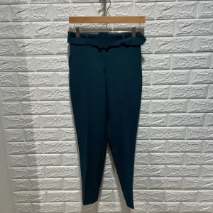 Belted High Waist Trouser Pants