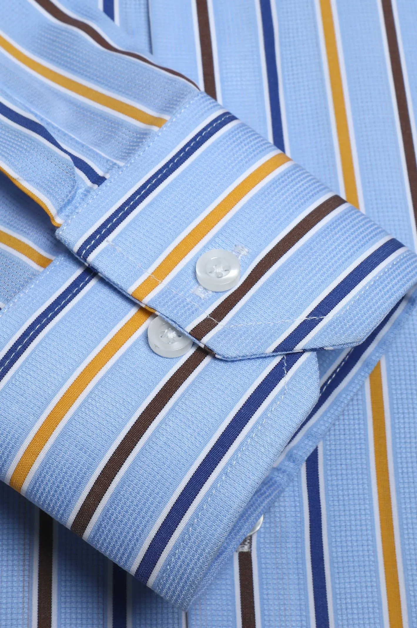 Blue Stripes Formal Autograph Shirt