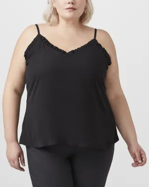 Brianna Ruffle Cami | Black