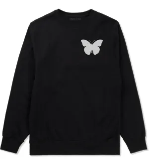 Butterfly Chest Mens Crewneck Sweatshirt