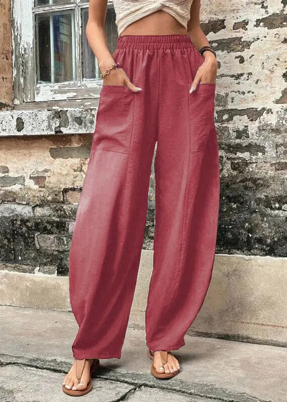 Carmine High Waist Cozy Ice Silk Harem Pants Summer LY3894