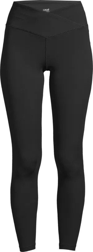 Casall Women&#x27;s Overlap High Waist Tights Black | Buy Casall Women&#x27;s Overlap High Waist Tights Black here | Outnorth
