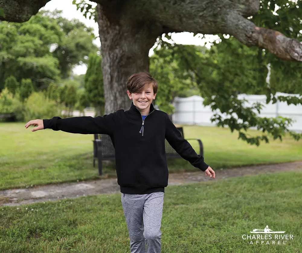 Charles River Youth Crosswind Quarter Zip Sweatshirt