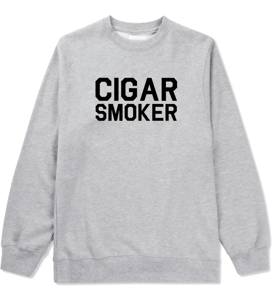 Cigar Smoker Mens Crewneck Sweatshirt