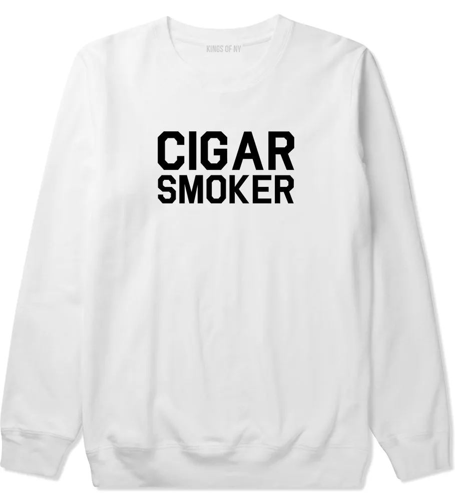 Cigar Smoker Mens Crewneck Sweatshirt