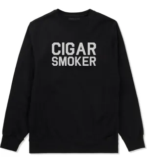 Cigar Smoker Mens Crewneck Sweatshirt