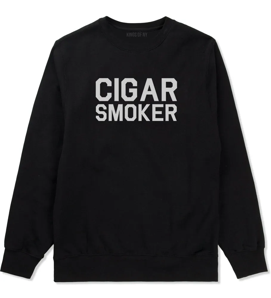 Cigar Smoker Mens Crewneck Sweatshirt
