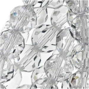 Crystal Clear Glass Faceted Round Beads 7.8mm (20.5 Inch Strand)
