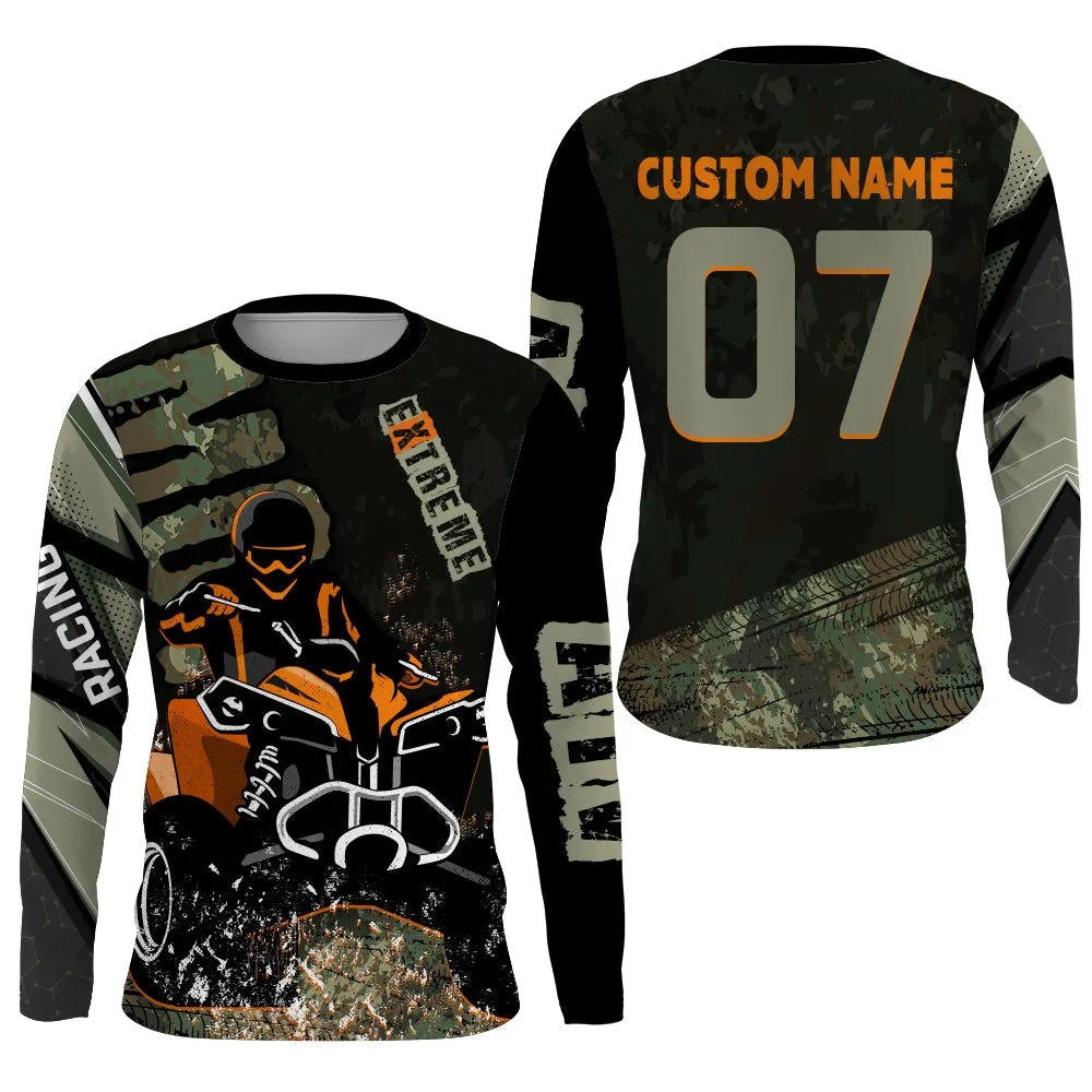 Custom ATV Motocross Jersey UPF30  Quad Bike 3D Long Sleeve Shirt Extreme Racing Off-road Quad
