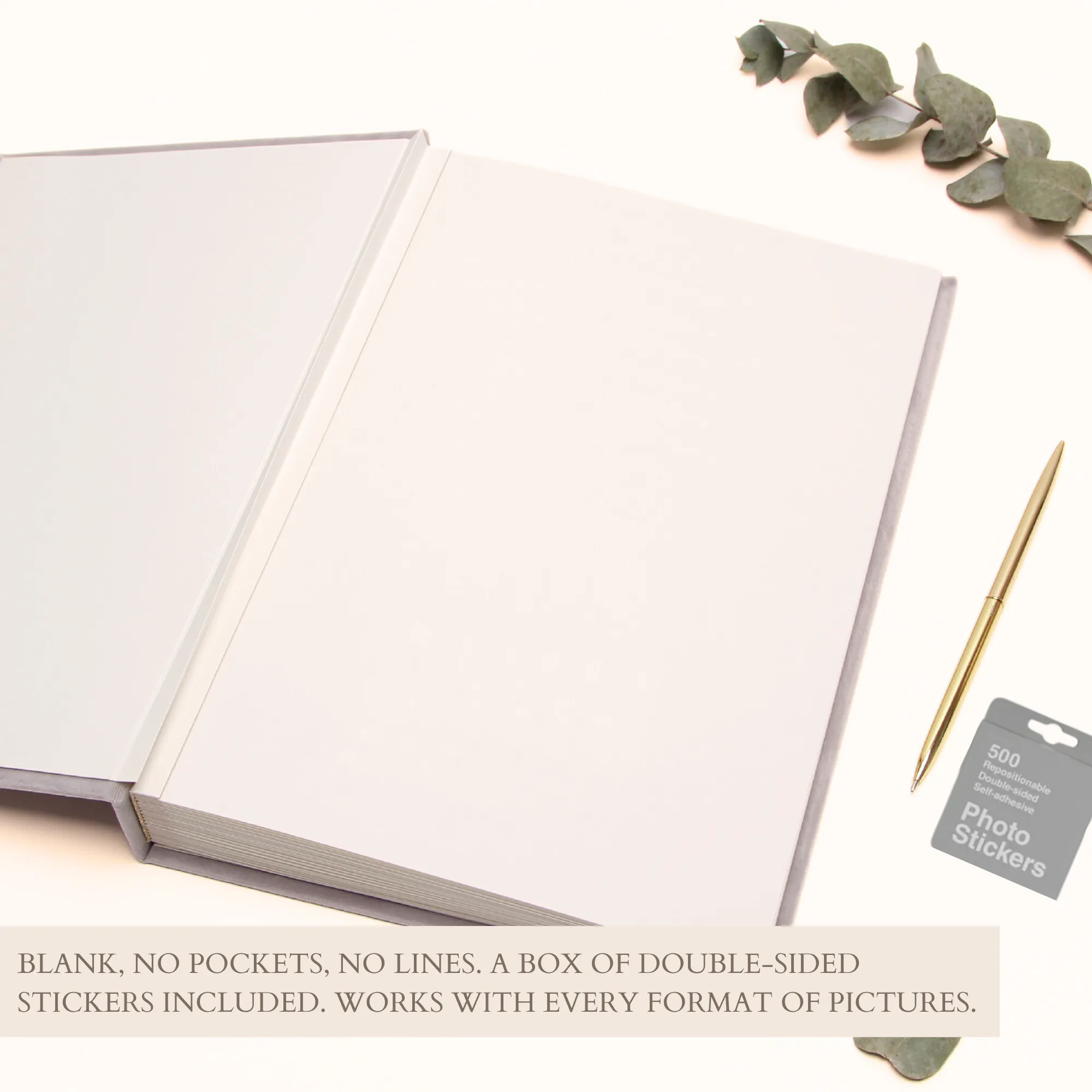 Dark Dusty Blue   Real Silver | Guest Book