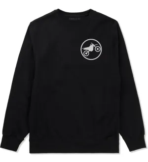Dirt Bike Chest Mens Crewneck Sweatshirt