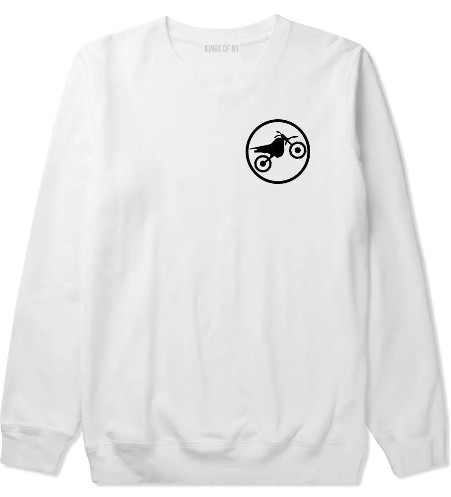 Dirt Bike Chest Mens Crewneck Sweatshirt