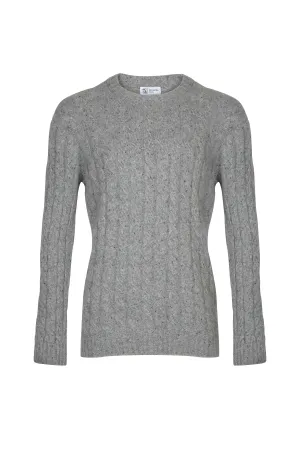 Donegal Cashmere Cable Jumper