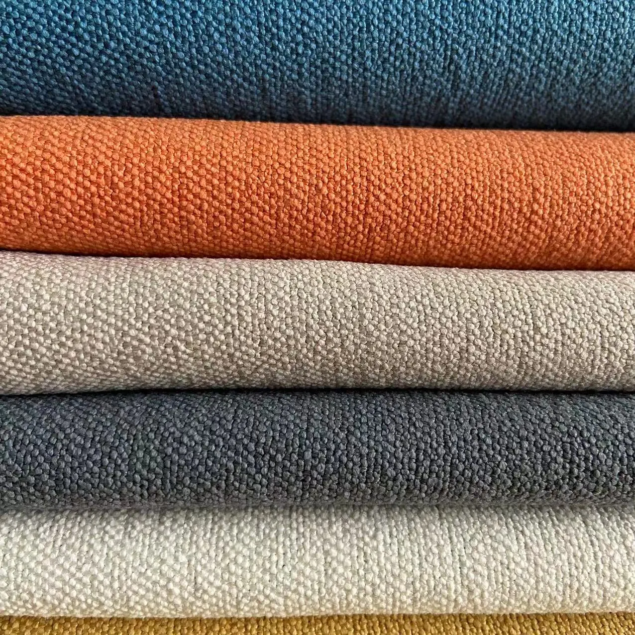Double Sided Linen Triple Woven Dimmout Curtain Drapes Fabrics WWM