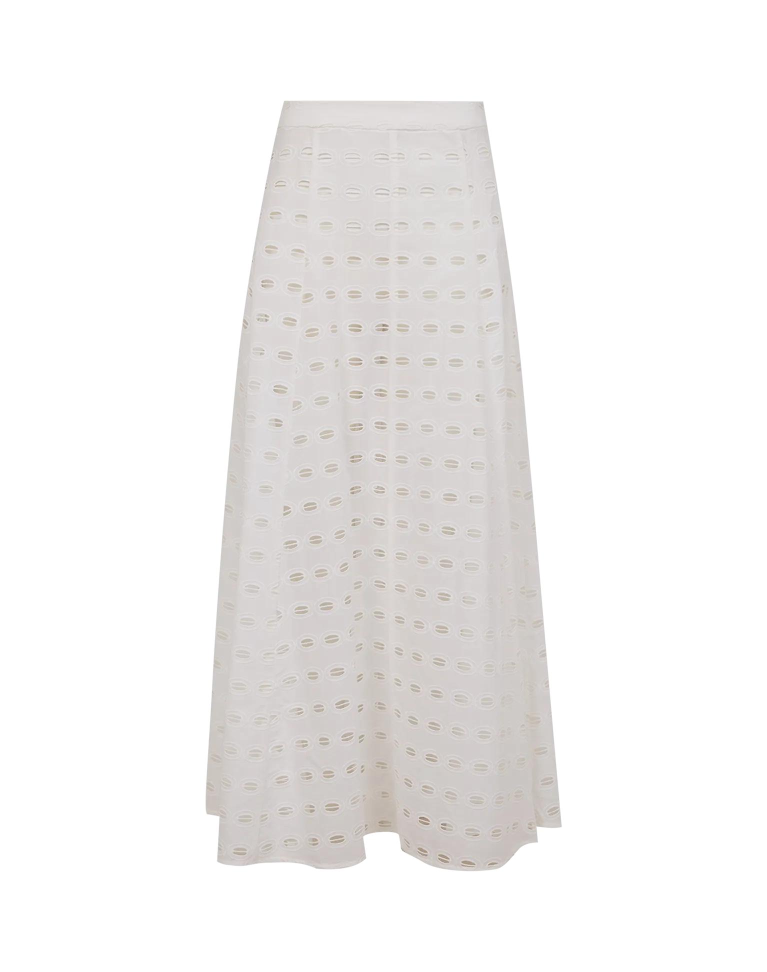 Eyelet Bea Maxi Skirt - Off White
