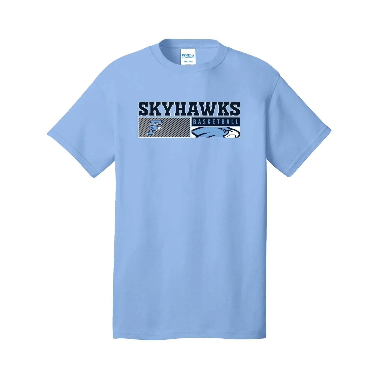 Fairborn Boys Basketball 2021 - Crew Tee (Carolina Blue)