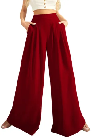 FAM-FAM High Waist Wide Leg Pants