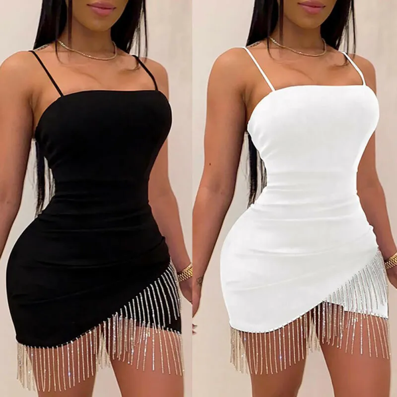 Fringe Frenzy Bodycon Mini Dress - Culture Heaven Special
