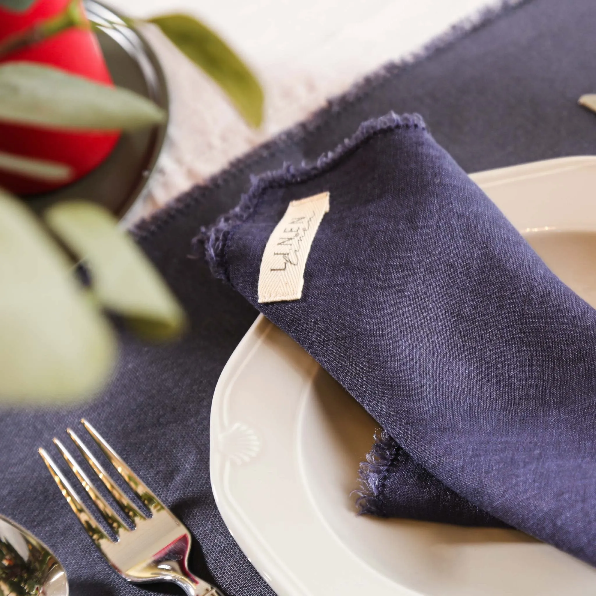 Fringed Linen Placemat