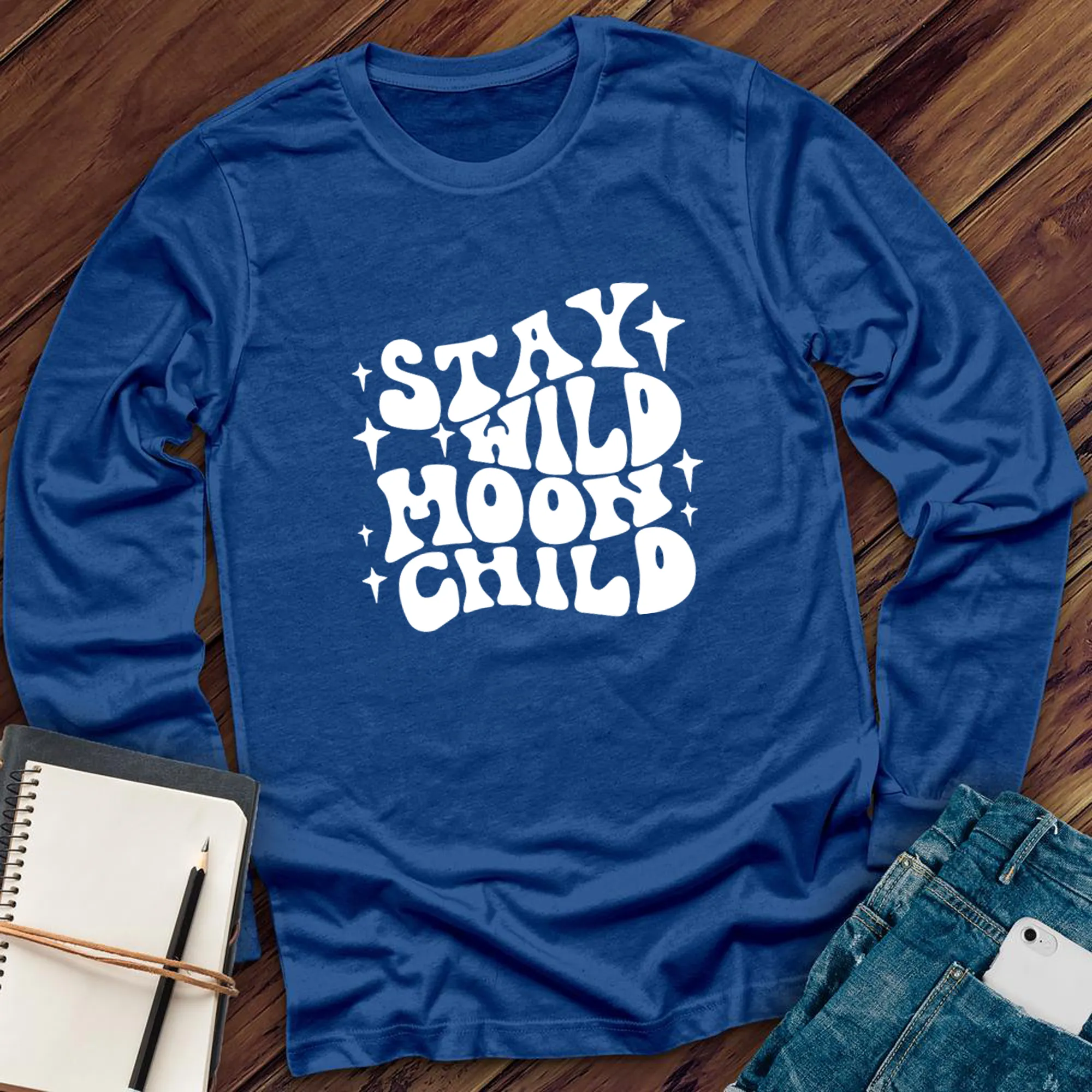 Groovy Stay Wild Moon Child Long Sleeve