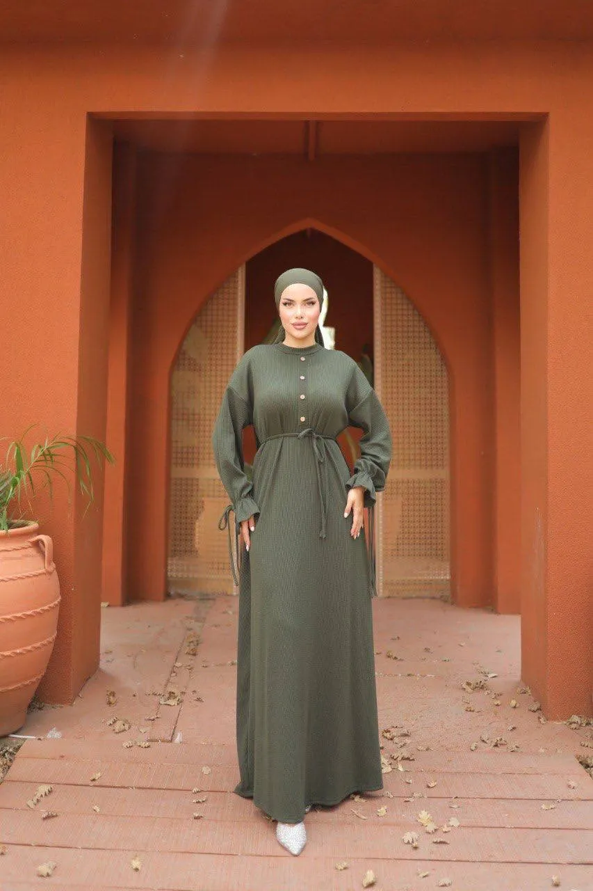 Haifa Long Maxi Dress in Nine Solid Colors