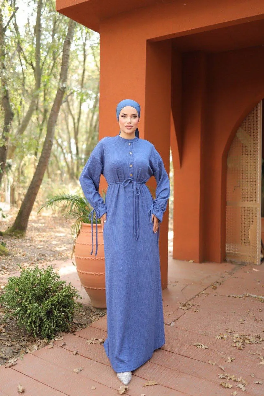 Haifa Long Maxi Dress in Nine Solid Colors