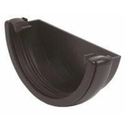 Half Round Gutter Internal Stop End 112mm - All Colours