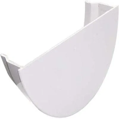 Half Round Gutter Internal Stop End 112mm - All Colours