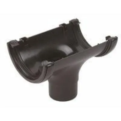 Half Round Gutter Running Outlet 112mm - All Colours