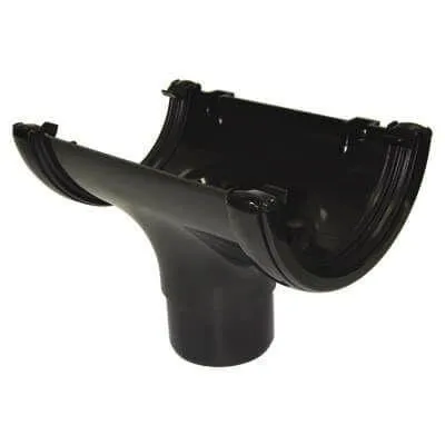 Half Round Gutter Running Outlet 112mm - All Colours