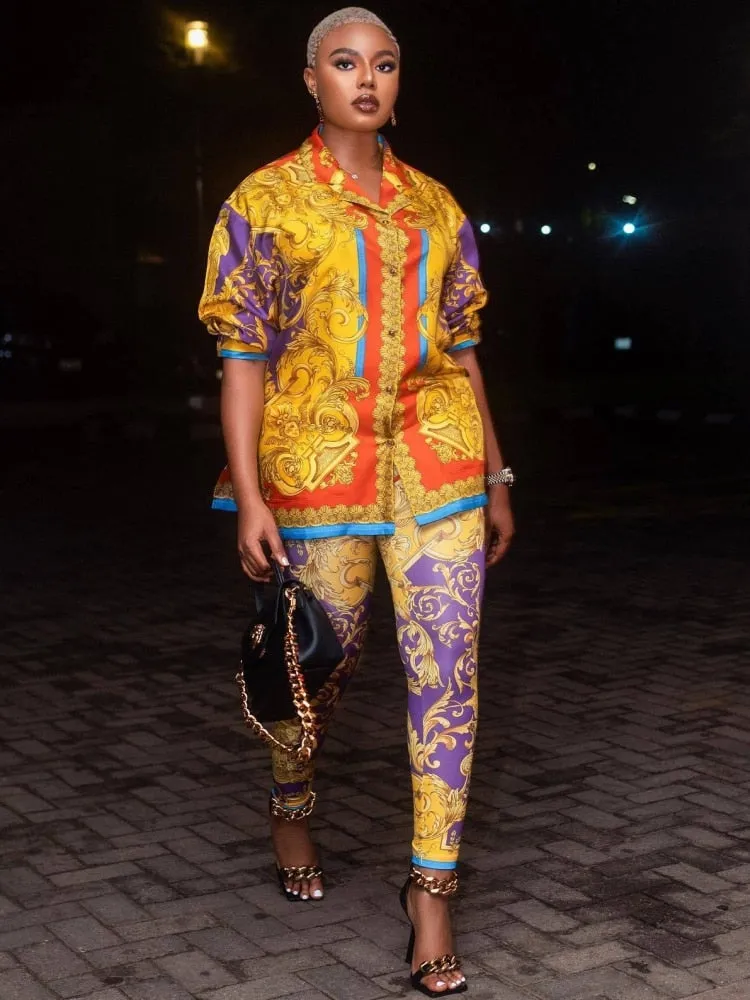 High-end Two Piece Designer Outfit Set