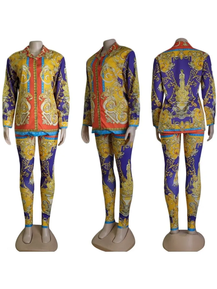 High-end Two Piece Designer Outfit Set